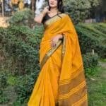 আড়ং কোয়ালিটি পিওর কটন [রানিং ব্লাউজ পিস সহ] C2025-S52