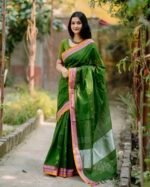 আড়ং কোয়ালিটি পিওর কটন [রানিং ব্লাউজ পিস সহ] C2025-S185