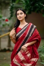 🌸 প্রিমিয়াম টাঙ্গাইল কটন | রানিং ব্লাউজসহ | PTCS-190 - Image 5